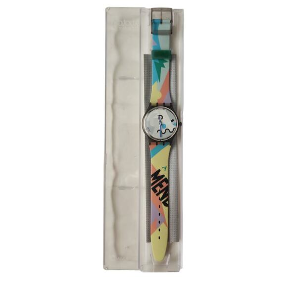 Vintage new old stock Swatch Watch 1990 "Cosmesis" GM103 Designed by Mendini - Picture 3 of 6